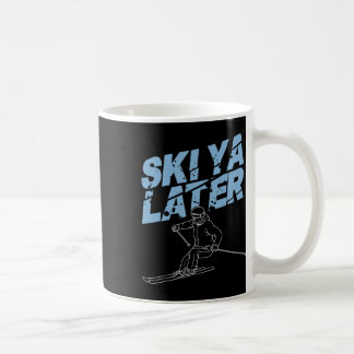 Taza De Café Arte Únido de Esquí para Hombres Mujeres Niños Esq