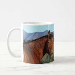Taza De Café Arte Vaquero Occidental Rancho Caballo Bay