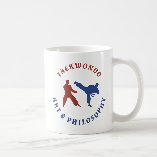 Taza De Café Arte y filosofía de Taekwondo (Derecha)