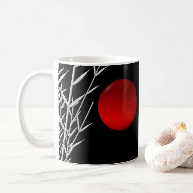 Taza De Café Arte zen, buena suerte, personalizado (Con donut)