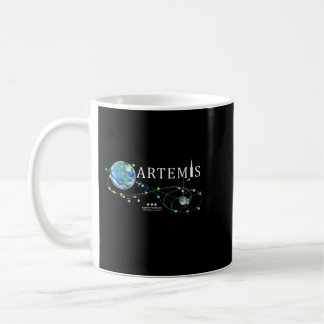 Taza De Café Artemis 1 Mapa de ruta Misión de lanzamiento de co