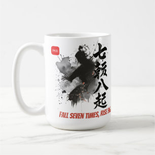 Taza De Café Artes Marciales Caligrafía Japonesa Sumi-E Samurái