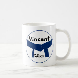 Taza De Café Artes marciales cinturón azul oscuro