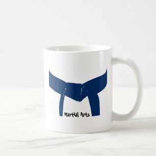 Taza De Café Artes marciales cinturón azul oscuro