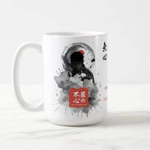 Taza De Café Artes Marciales Corazón Irrompible Samurái