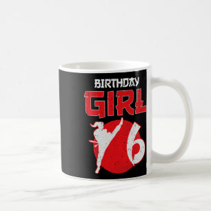 Taza De Café Artes Marciales Cumpleaños 6 Años Karate Taekwondo