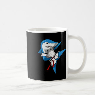 Taza De Café Artes marciales del karate del tiburón Kickboxing 