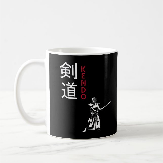 Taza De Café Artes marciales japonesas de Kendo (Izquierda)