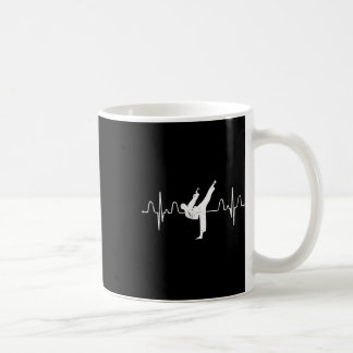 Taza De Café Artes marciales Karateo Heartbeat Comt Sport Athle