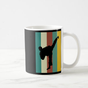 Taza De Café Artes marciales Kickboxing Karate Taekwondo Retro 