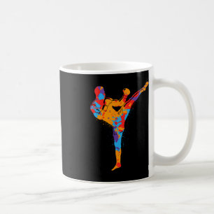 Taza De Café Artes Marciales Muay Thai Boxeador Colorido Chicos
