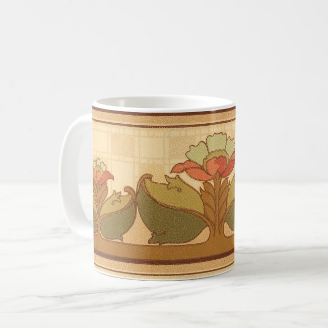 Taza De Café Artes y artesanías, artesanos o flores estilo misi (Anverso izquierdo)
