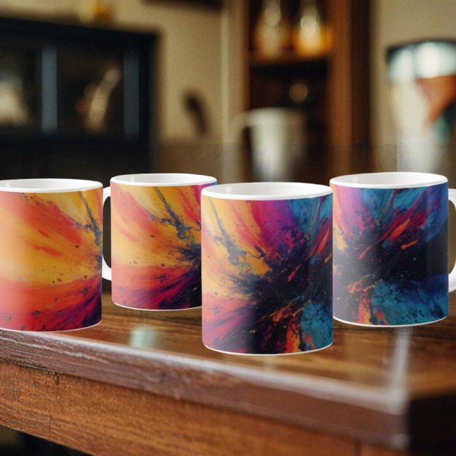 Taza de café artesanal Cosmic Splash (Subido por el creador)