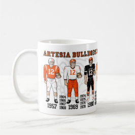 Taza De Café Artesia Bulldog Campeón de fútbol para uniformes