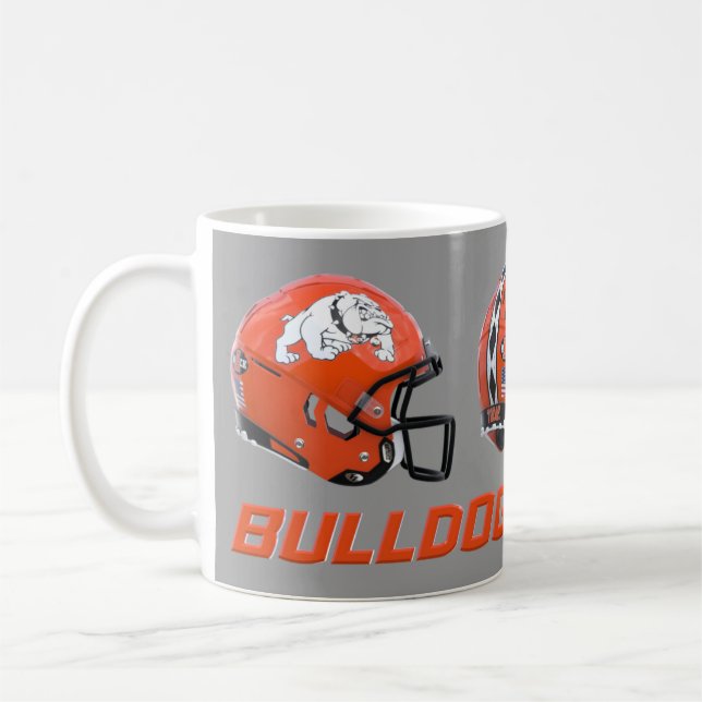 Taza De Café Artesia Bulldogs Football Helmet (Izquierda)