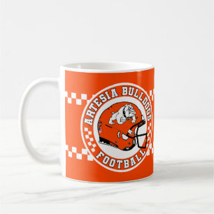 Taza De Café Artesia Bulldogs Fútbol Roundel
