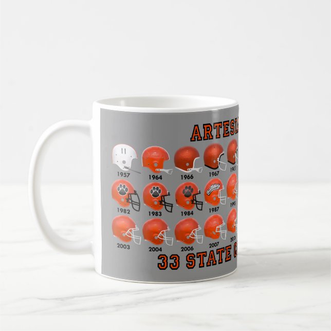 Taza De Café Artesia Bulldogs State Champs Helmet Mug (Izquierda)