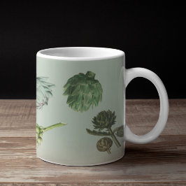 Taza De Café Artichoke Vegetable Vintage moderno