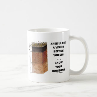 Taza De Café Articule Vision antes de que usted cave…
