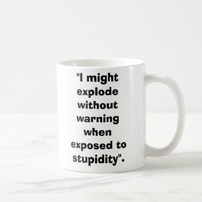 Taza De Café ArtilleryShell, "puede ser que estalle sin warnin… (Derecha)