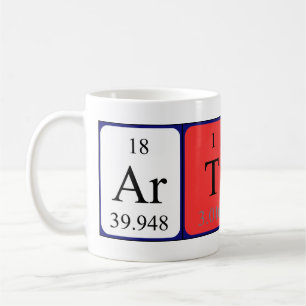Taza De Café Artis nombre de tabla periódica mug