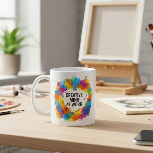 Taza De Café Artist Quote Colorful Splatter Coffee Mug