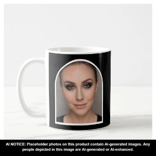 Taza De Café Artista de Maquillaje en Blanco y Negro Foto Adora