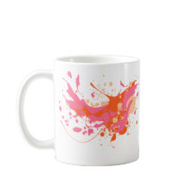 Artista de salpicadura amarilla rosa