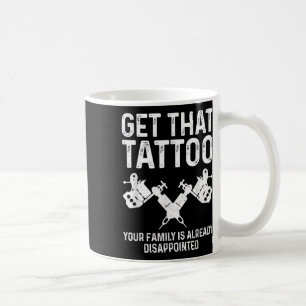 Taza De Café Artista De Tatuajes Graciosos Para Hombres Tattooe