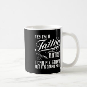 Taza De Café Artista De Tatuajes Graciosos Para Hombres Tattooe