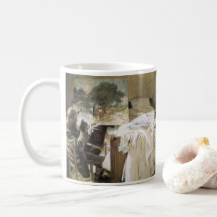 Taza De Café Artista en su estudio de John Singer Sargent