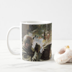 Taza De Café Artista en su estudio por John Singer Sargent