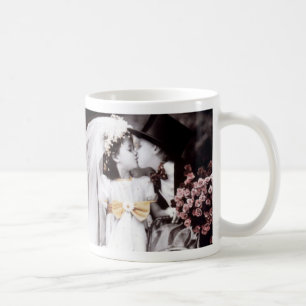 Taza De Café Artista francés Poulbot (1879 - 1946) Les Amoureux