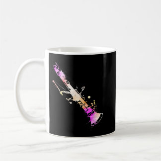 Taza De Café Artista musical profesor de música Watercolor Clar