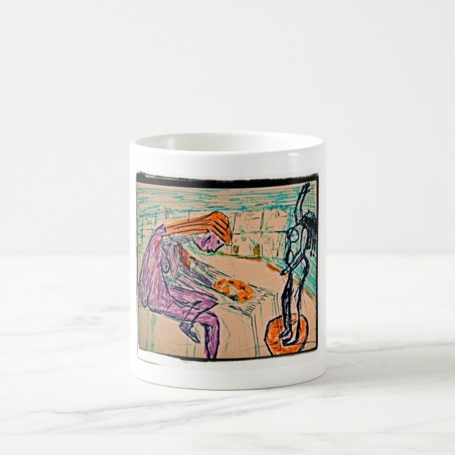 Taza De Café Artista y Modelo (Centro)