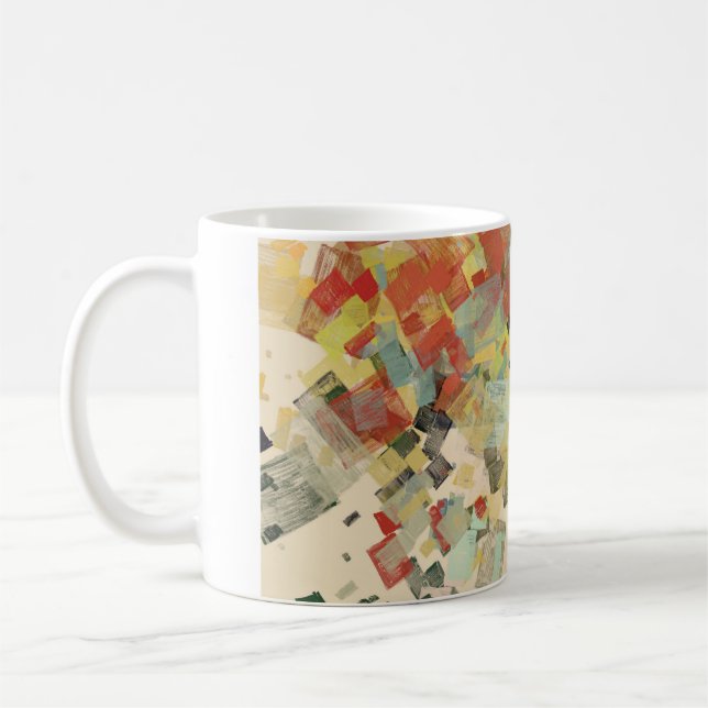 Taza De Café Artistic sketch material. Abstract geometric patte (Izquierda)