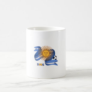 Taza de café artística leyenda fútbol Argentina D1