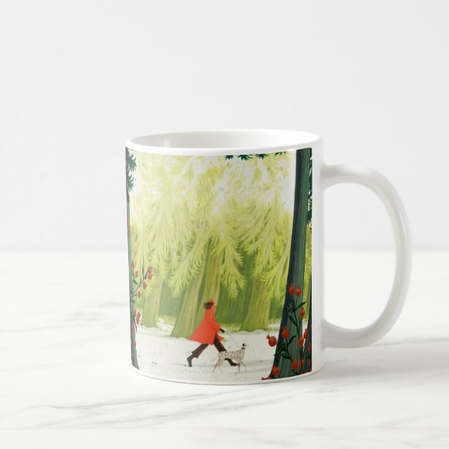 Taza de café artística serenidad caprichosa de Kin (Derecha)
