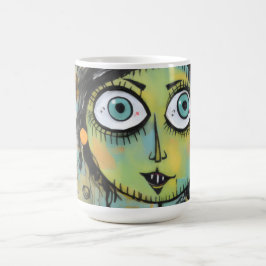 Taza De Café ArtLady 15 Encantadora y angustiada