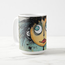Taza De Café ArtLady 21 Encantadora y angustiada
