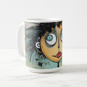 Taza De Café ArtLady 21 Encantadora y angustiada