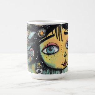 Taza De Café ArtLady 28 Encantadora y angustiada