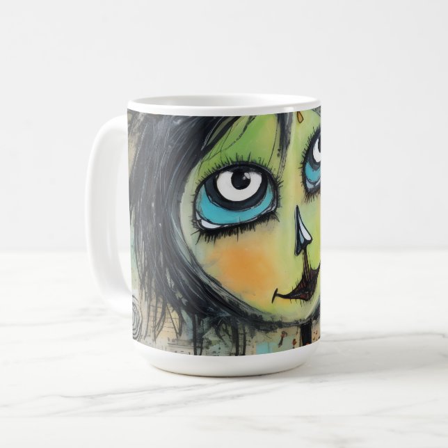 Taza De Café ArtLady 5 Encantador y afligido (Anverso izquierdo)