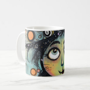 Taza De Café ArtLady 9 Encantadora y angustiada