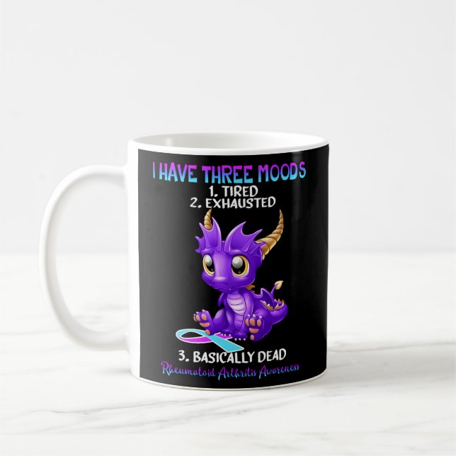 Taza De Café Artritis Reumatoide Sensibilización Dragón Tengo T (Izquierda)