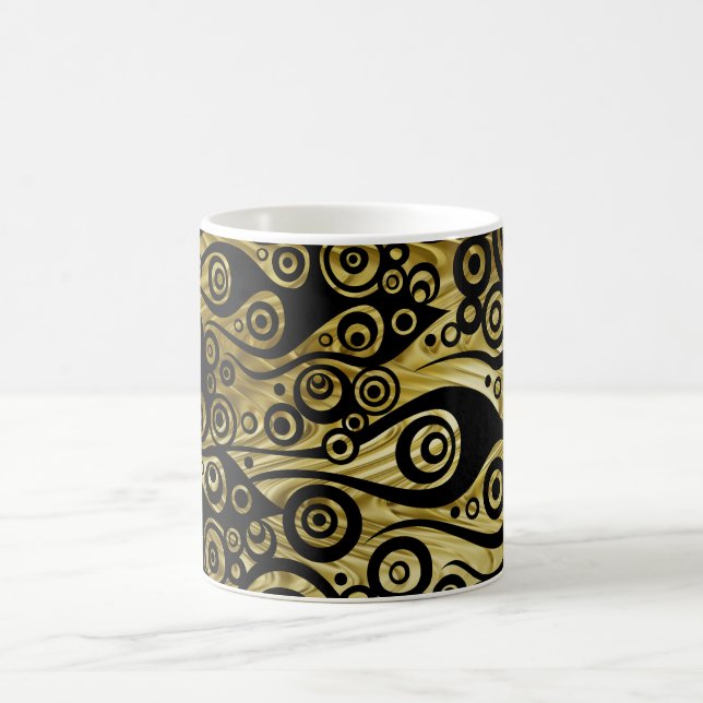Taza De Café ARTs de patrones - Llamas de círculo de tatuajes | (Centro)