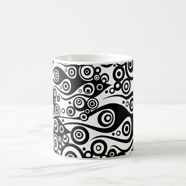Taza De Café ARTs de patrones - Llamas de círculo de tatuajes | (Centro)