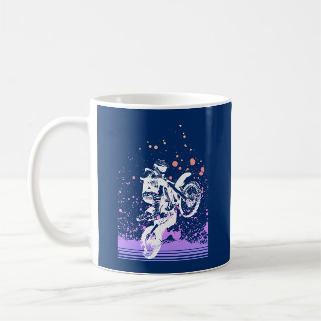 Taza De Café Artsy Dirt Bike (Izquierda)