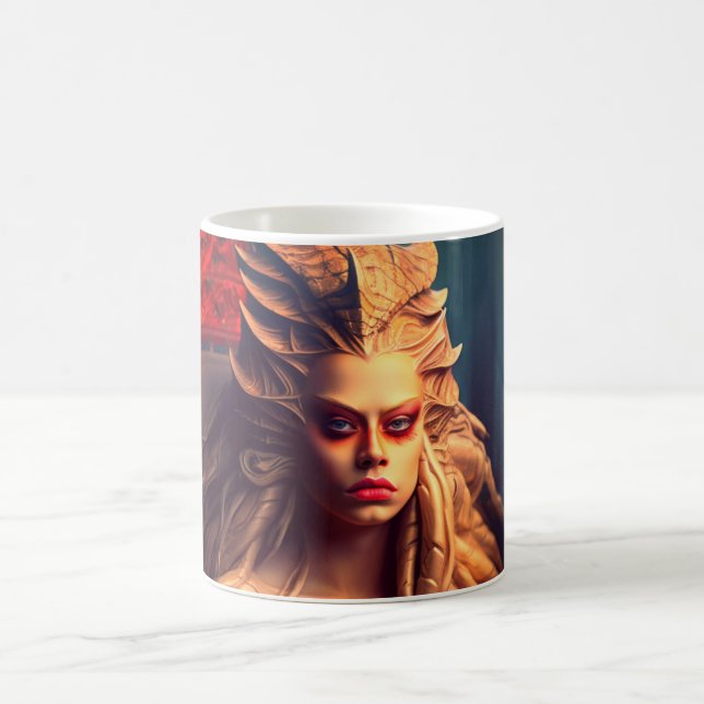Taza De Café Artsy Lady (Centro)