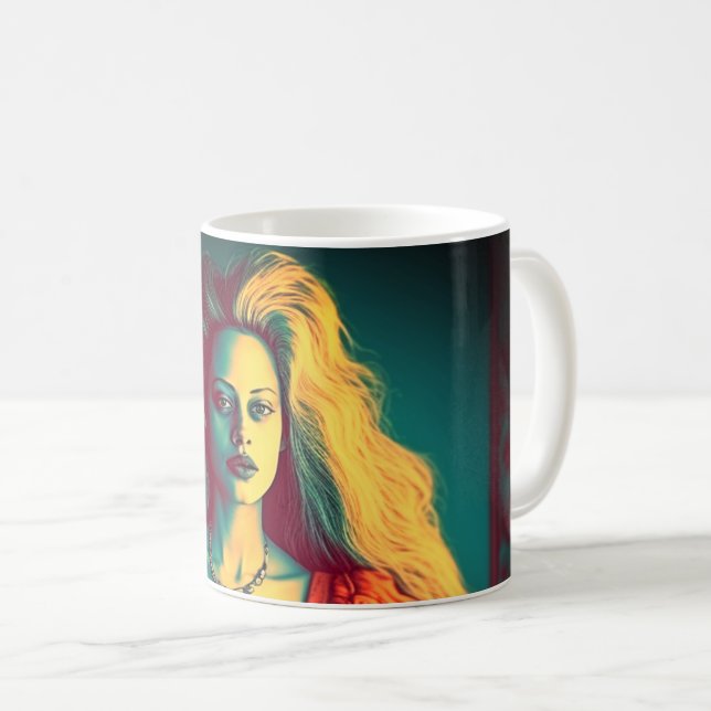 Taza De Café Artsy Lady (Anverso derecho)